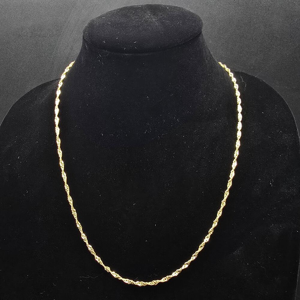 Silver Reflections Gold Plated Chain 24 Inch NWT - Picture 5 of 6